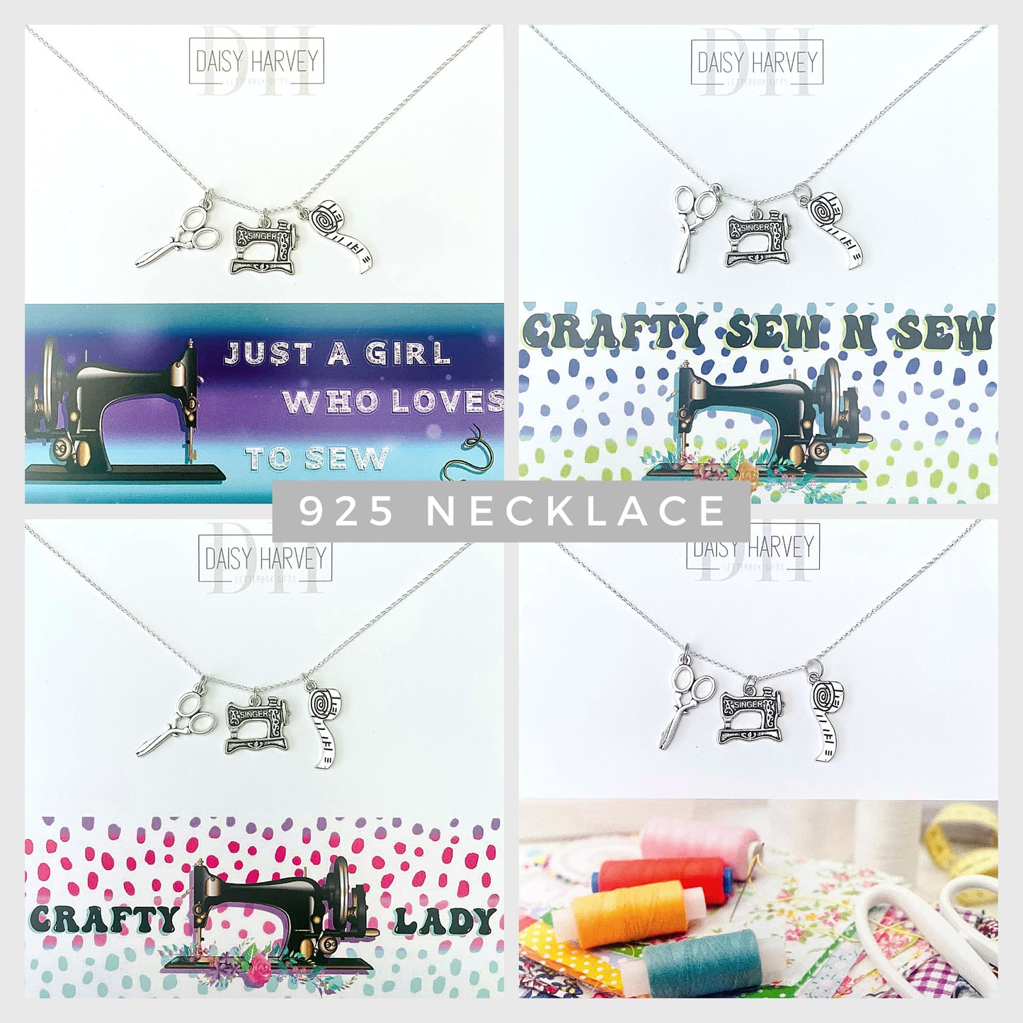 Sewing Machine Necklace | Sewing Pendant
