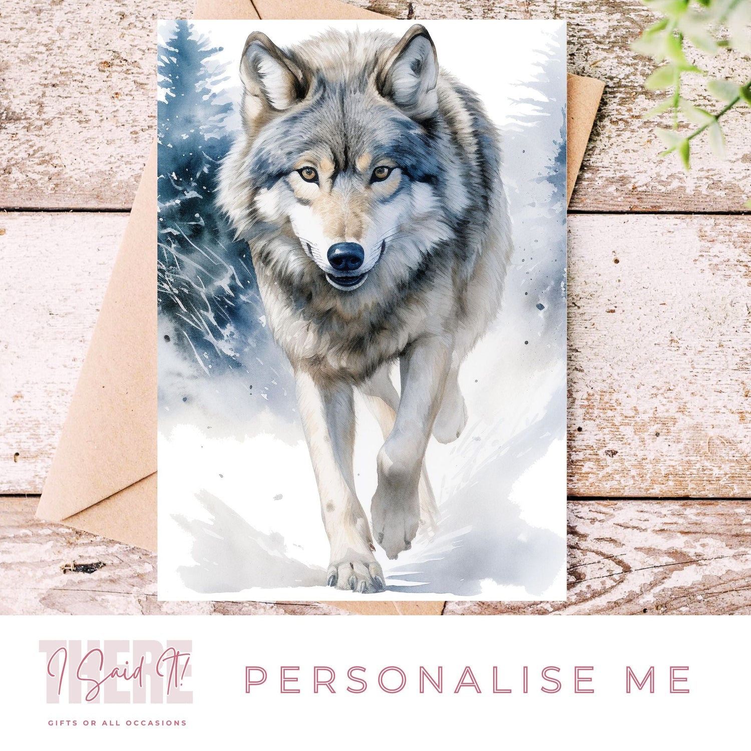 Wolf Themed Card | Wolf Cards – Beautifully Handmade UK
