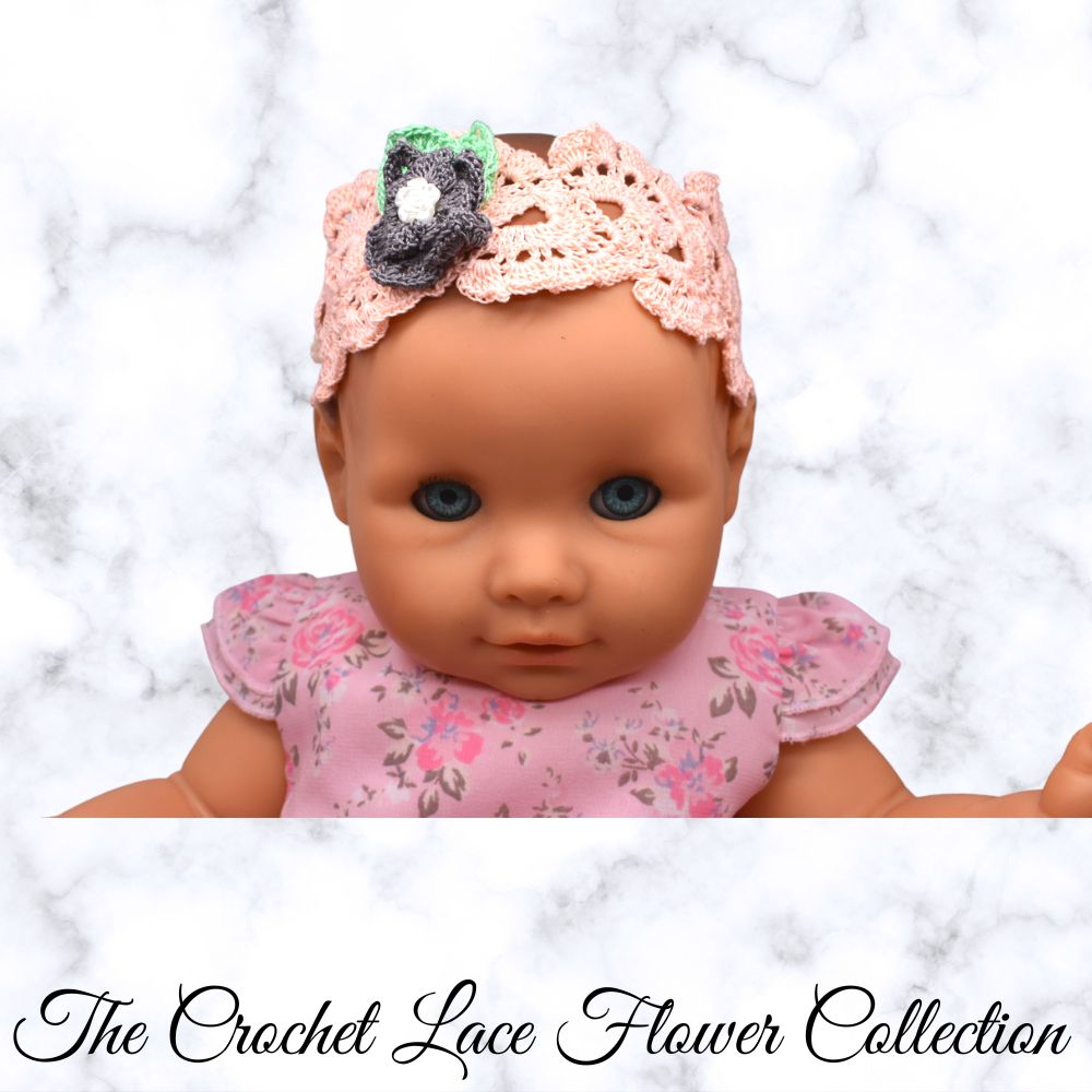 crochet baby headband