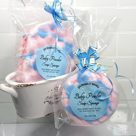 Shea Butter Soap Sponge | Soap Filled Exfoliating Sponge