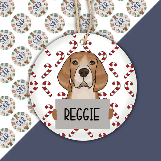 Beagle Dog Bauble | Dog Christmas Ornaments