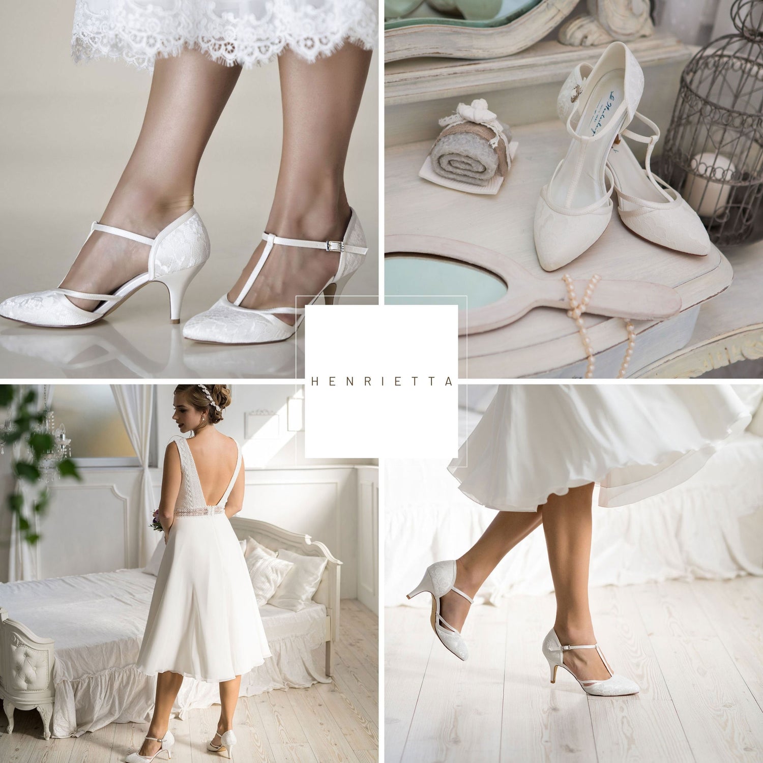Ivory lace bridal shoes Clearance