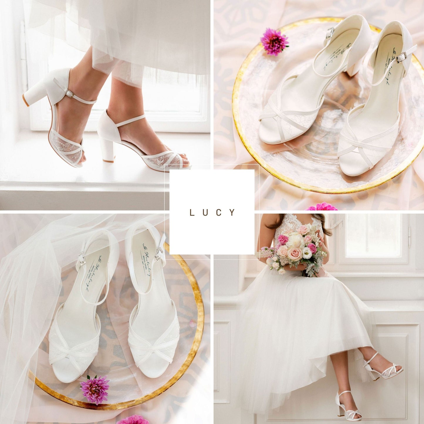 Chunky bridal shoes Clearance