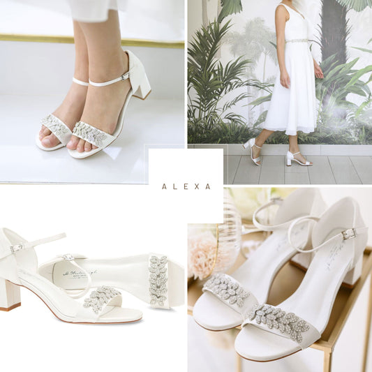 Bridal shoes size 3 sales