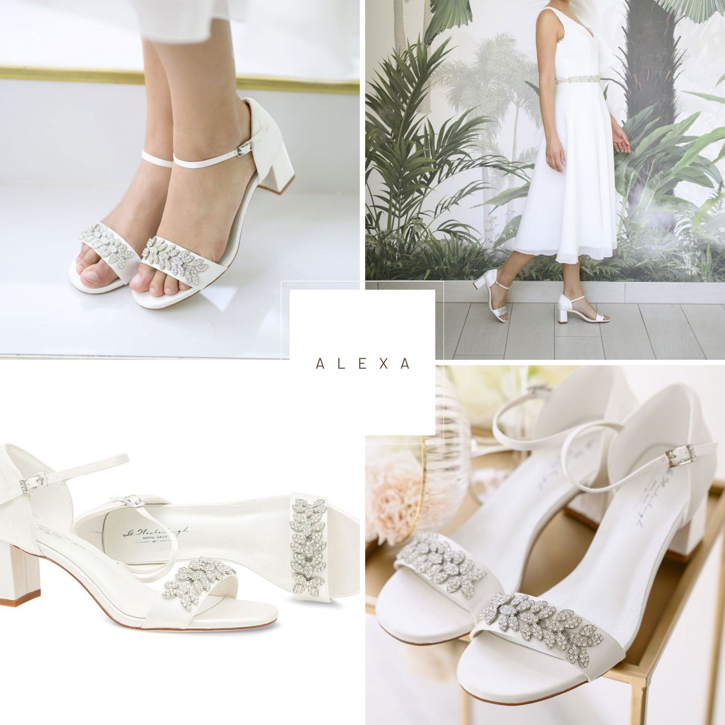 Chunky Heel Wedding Shoes Low Block Heel Wedding Shoes
