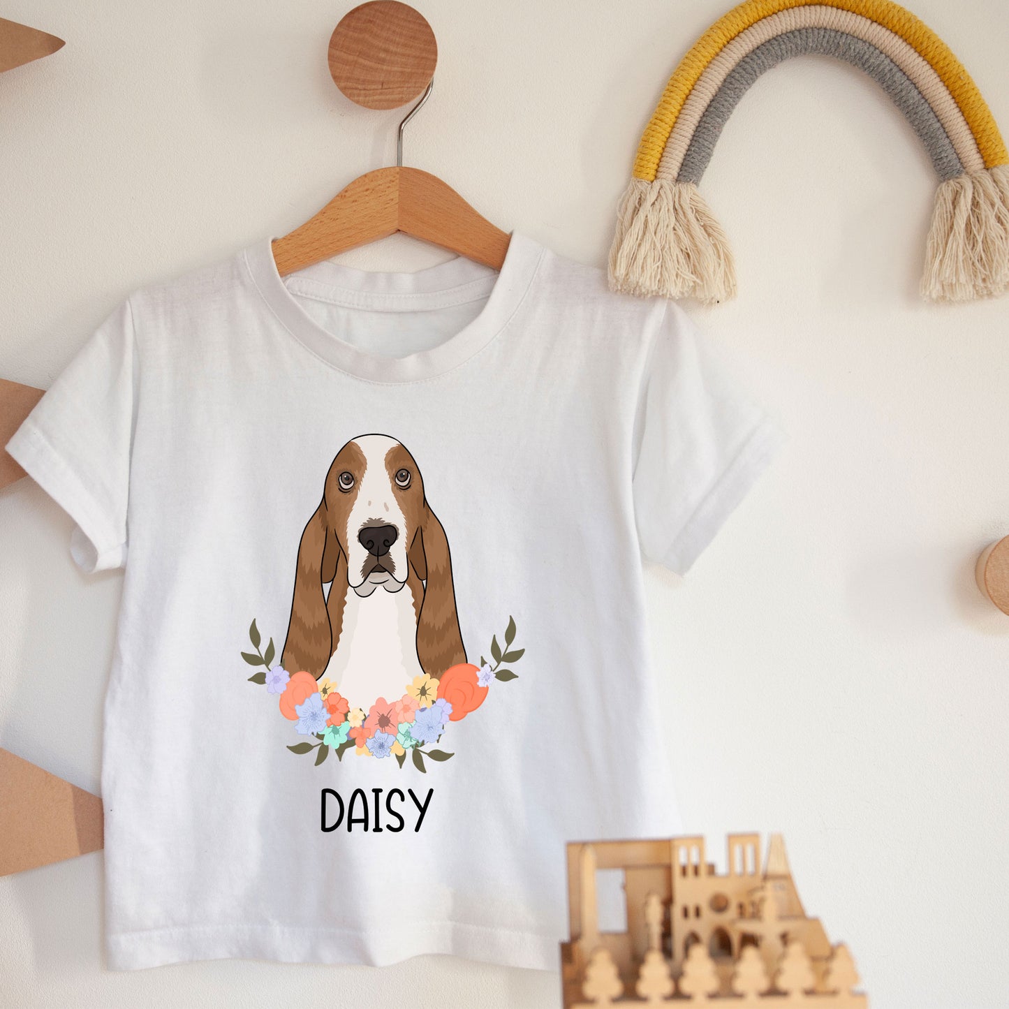 basset-hound-kids-t-shirt