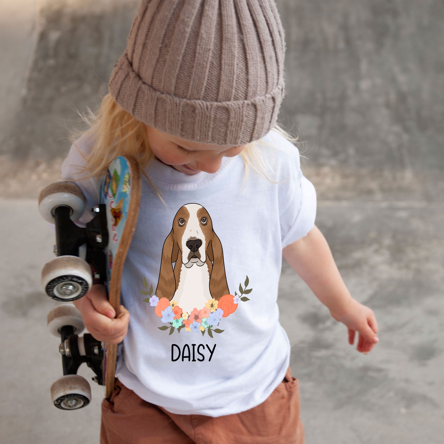 basset-hound-kids-t-shirt