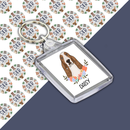 basset-hound-keyring