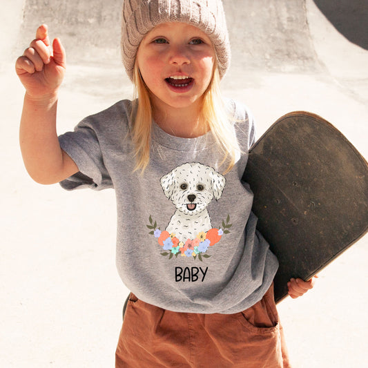 bichon-frise-kids-t-shirt