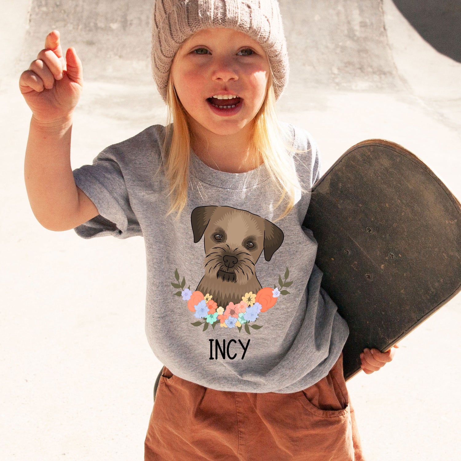 border-terrier-kids-t-shirt