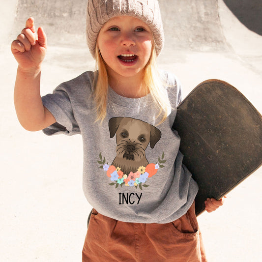 border-terrier-kids-t-shirt
