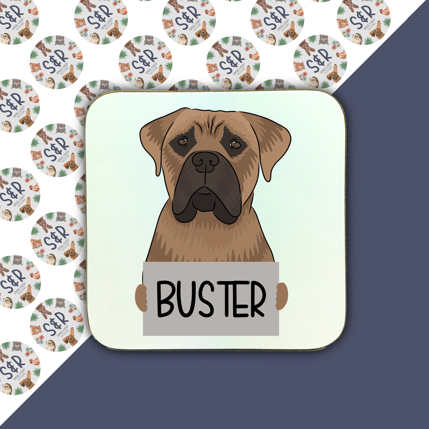bullmastiff-personalised-coaster