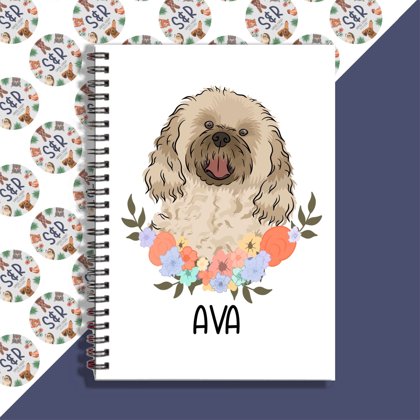 cavachon-dog-notebook
