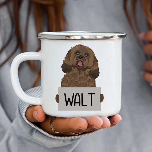 cavapoo-enamel-mugs