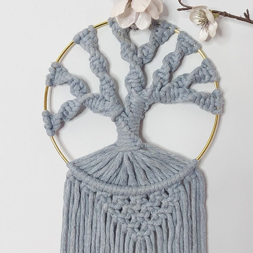 Handmade Macrame Tree of Life Wall Hanging – Christmas Gift