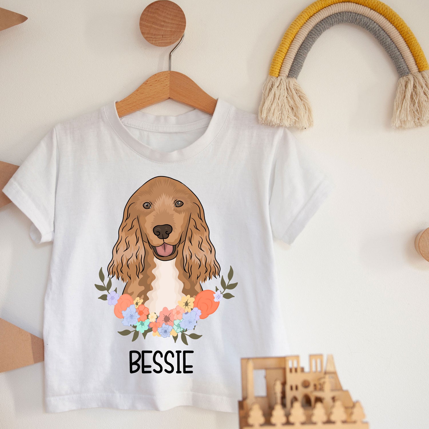 cocker-spaniel-kids-t-shirt