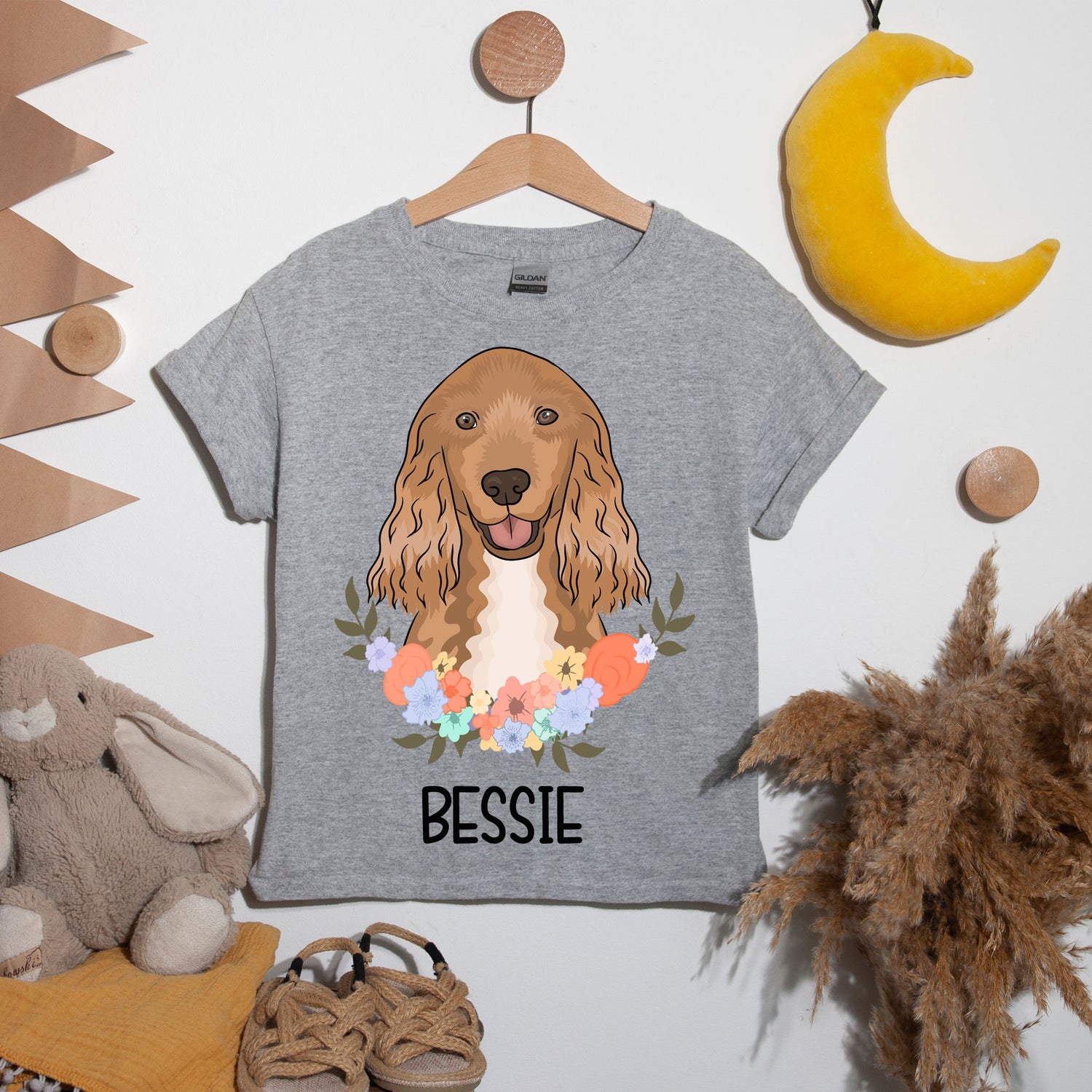 cocker-spaniel-kids-t-shirt