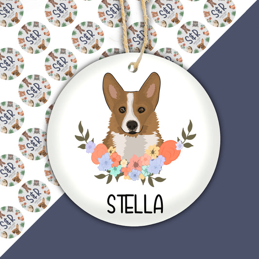 Corgi Christmas Decoration | Dog Christmas Bauble