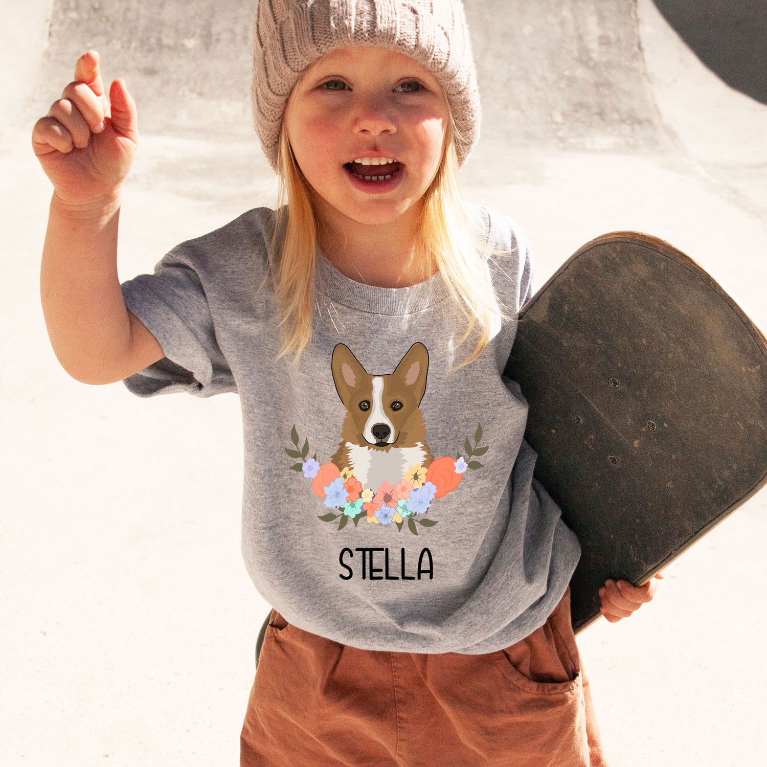 corgi-kids-t-shirt