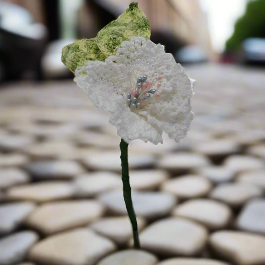 artificial white rose