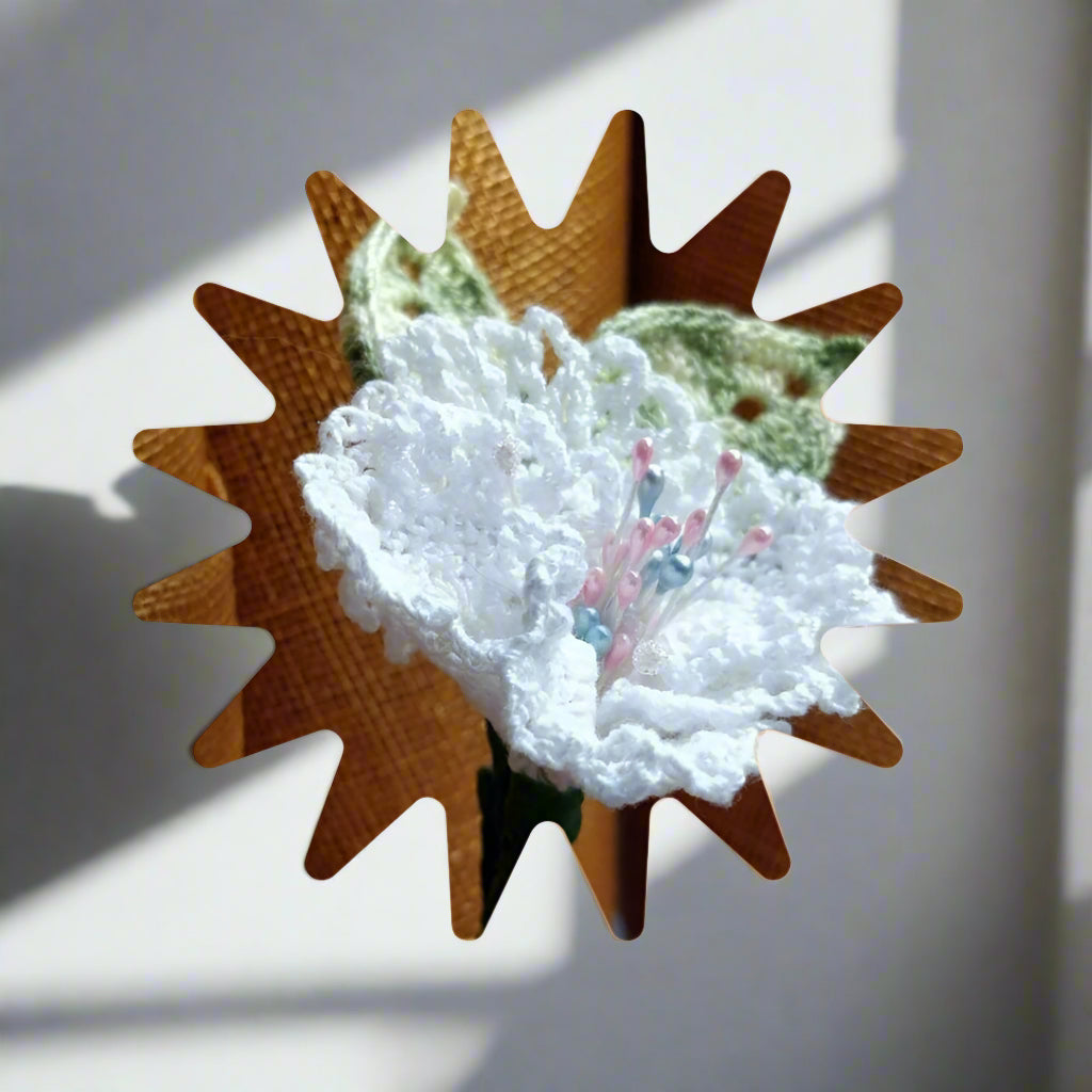 artificial white rose