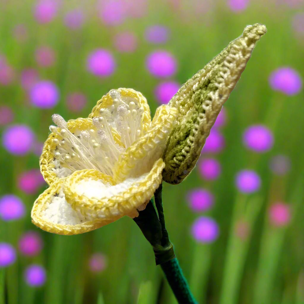 yellow flower brooch