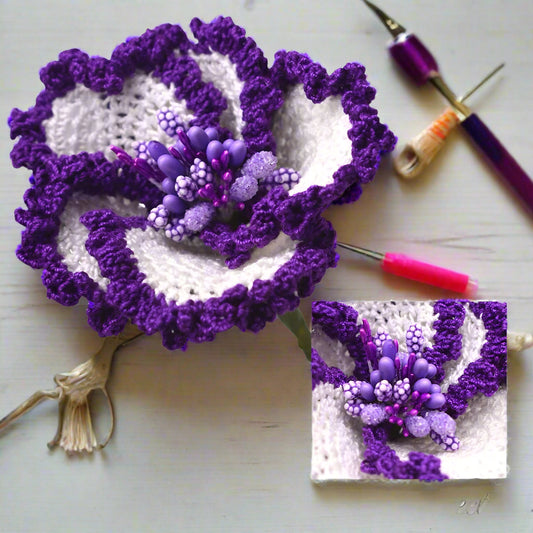 crochet lace flowers