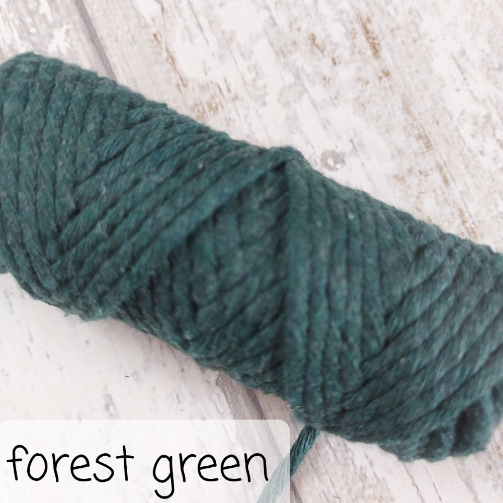 Image showing forest green macrame cord option