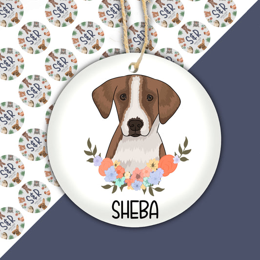 Foxhound Christmas Decoration | Dog Christmas Bauble