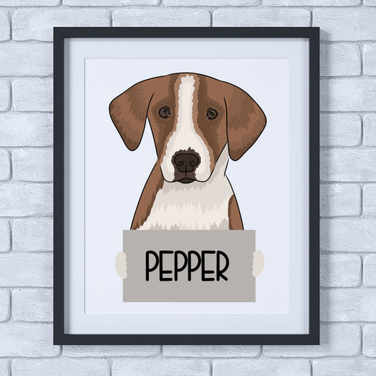 Foxhound Wall Art | Dog Wall Art