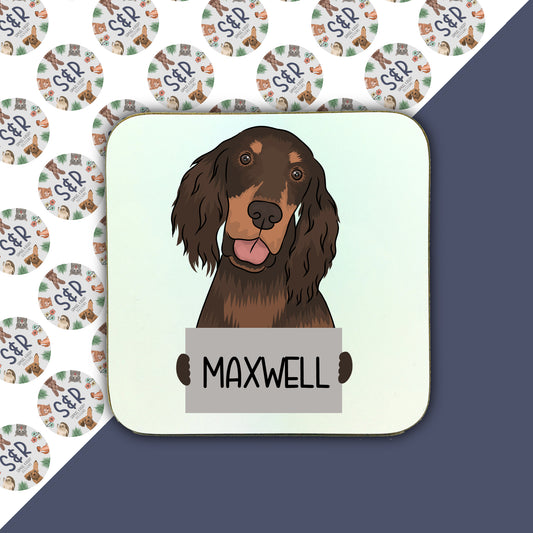 gordon-setter-personalised-coaster