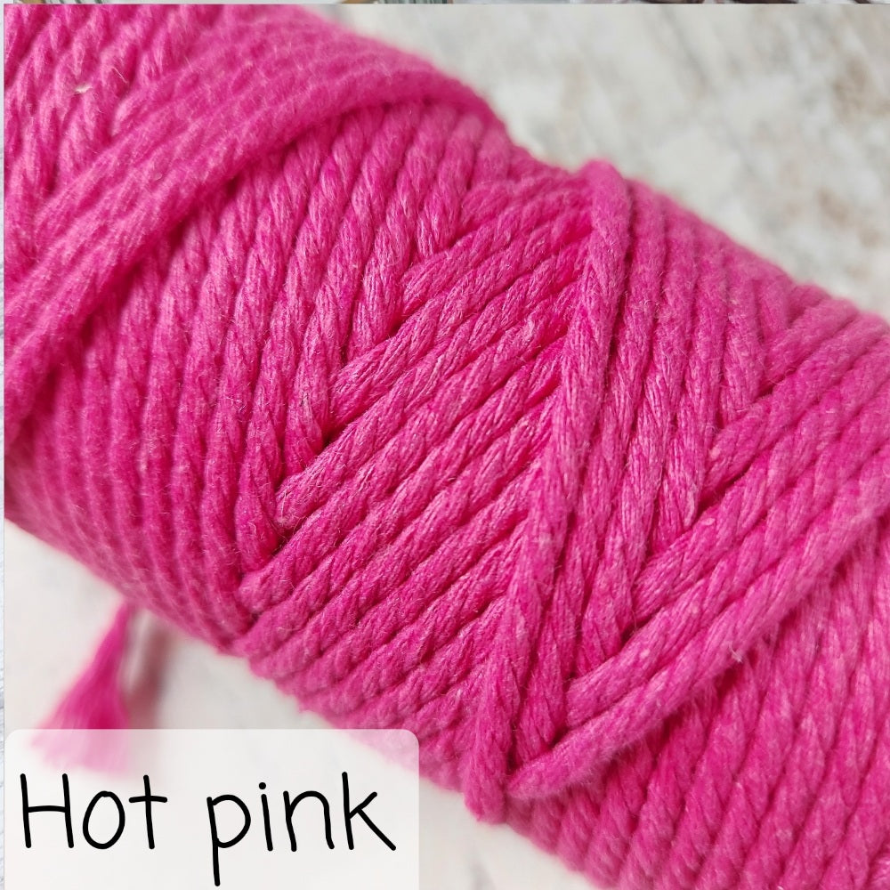 Image showing hot pink macrame string colour option