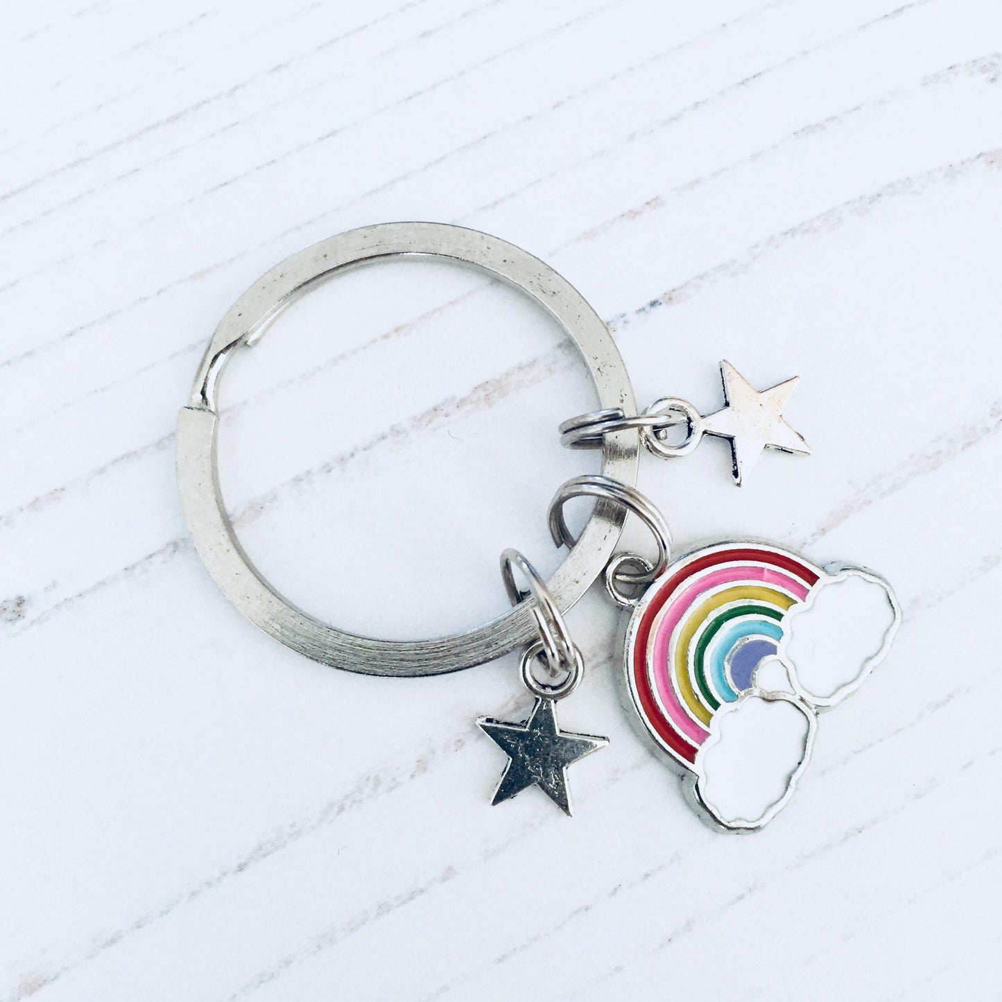 Rainbow Keyring, Rainbow Keychain, Rainbow Accessory, Rainbow Gift, Love Rainbows, Daughter Gift, Rainbow Small Gift, Rainbow Gift Ideas.
