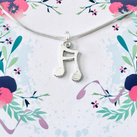 Music Note Necklace, Music Jewelry, Music Lover Gifts, Music Jewellery, Musician Gift Idea, Conductor Gift, Steel Band, Songsheet Gifts.