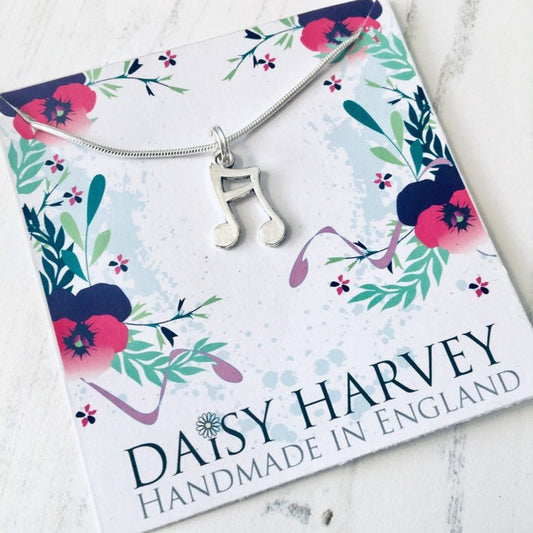 Music Note Necklace, Music Jewelry, Music Lover Gifts, Music Jewellery, Musician Gift Idea, Conductor Gift, Steel Band, Songsheet Gifts.