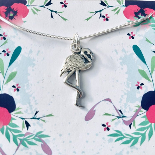 Flamingo Necklace, Flamingo Jewelry Gift, Tropical Jewellery, Tropical Flamingo Jewelry, Be A Flamingo, Summer Jewelry, Zoo Animals Gifts.