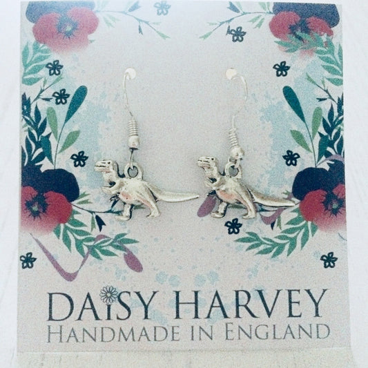 T Rex Earrings, Dinosaur Earrings, Dino Jewellery, T Rex Gift, Raptor Jewelry, Jurassic Gift, Prehistoric Gift Ideas, Dino Earrings.