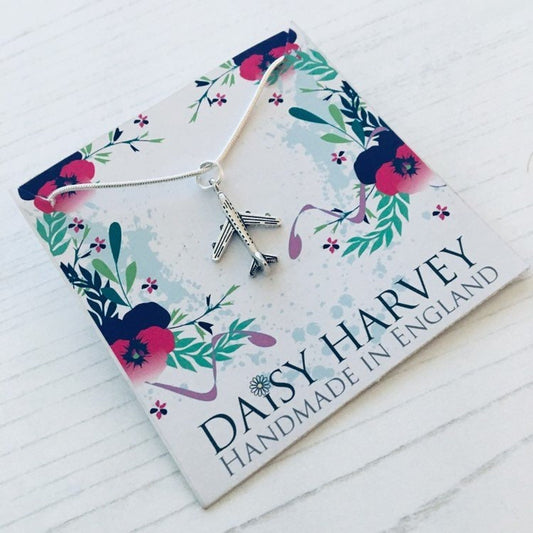 Aeroplane Necklace, Travel Jewellery, Plane Necklace, Vacation Necklace, Vacation Gift Idea, Journey Gift, Holiday Jewelry, Holiday Necklace