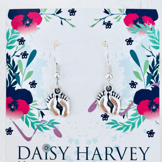 New Mum Jewellery, Baby Feet Earrings, New Baby Jewelry, Welcome To The World, Baby Gift Ideas, New Baby, Gift For Wife, First Child Gift.