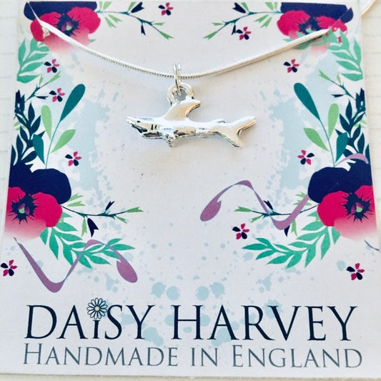 Shark Necklace, Ocean Jewellery, Nautical Jewelry, Shark Charm Necklace, Fish Necklace, Pirate Jewellery, Shark Related Gifts, Great White