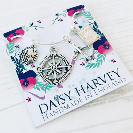 Wanderlust Compass Necklace, Gift For Traveller, Wanderer Jewelry, Travel The World, Gift For Wanderer, Compass Gifts, Adventure Necklace.