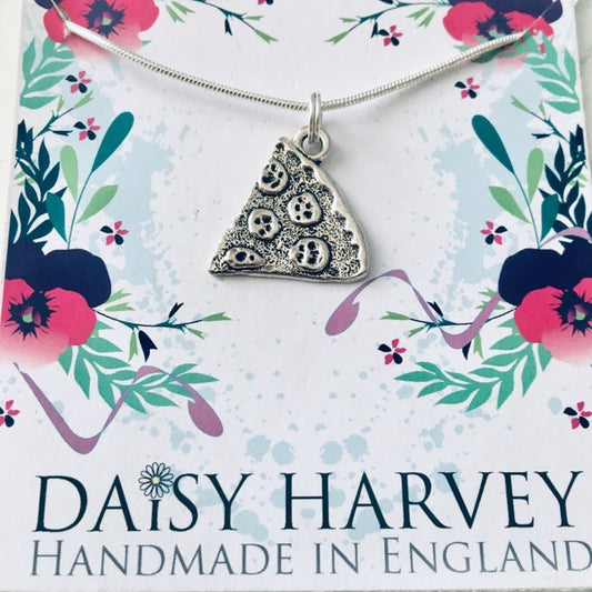 Pizza Necklace, One Slice Of Pizza, Pizza Friendship Necklace, Best Friend Necklace, Junk Food Lover Gift, BFF Gift, Pizza Jewelry, Foodie.