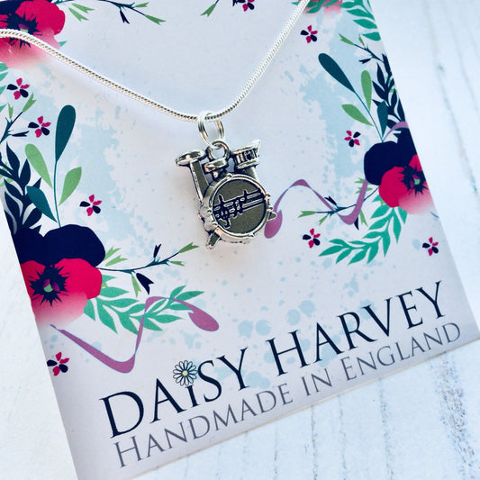 Drum Necklace, Drum Set Jewellery, Drums Jewelry, Drummer Necklace, Drummer Gifts, Musician Necklace, Musician Gift Ideas, Drum Kit Gifts.