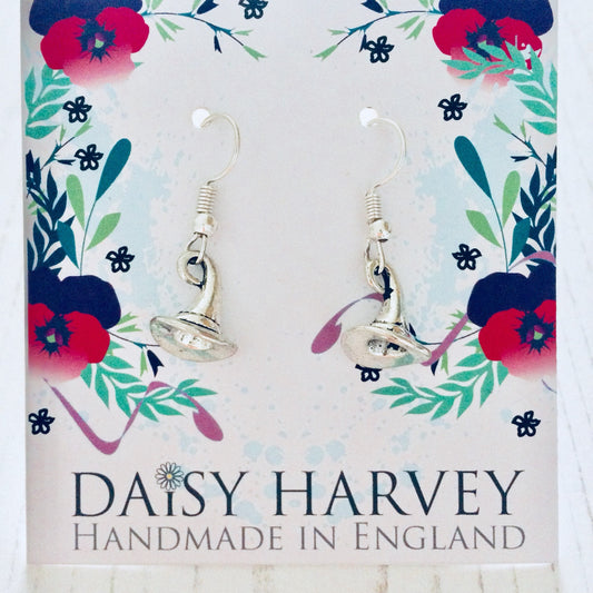 Witches Hat Earrings, Gothic Earrings, Witch Jewelry, Halloween Witch Jewellery, Witchcraft Earrings, Witch Fancy Dress, Simple Witch Gifts.