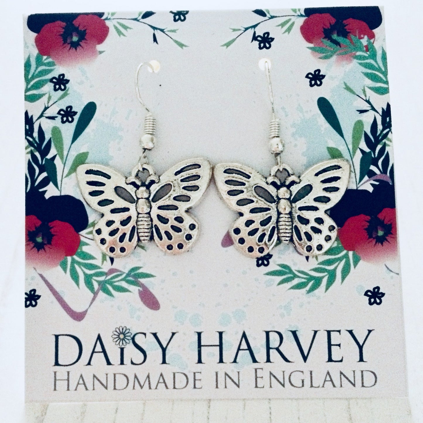 Butterfly Earrings, Butterfly Jewelry, Cute Silver Butterfly Earrings, Butterfly Lover, Cute Jewellery, Cute Earrings, Nature Earrings.