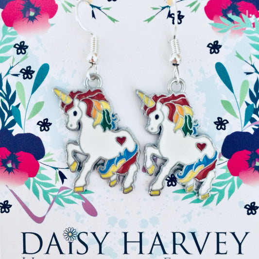 Unicorn Earrings, Unicorn Jewellery For Her, Daughter Unicorn Gifts, Unicorn Lover, Believe In Unicorns Gifts, Unicorn Jewelry, Unicorns.