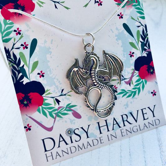 Dragon Necklace, Dragon Jewelry, Fantasy Jewellery, Fantasy jewelry, Chinese Dragon Necklace, Dragon Charm, Animal Necklace, Dragon Lover.