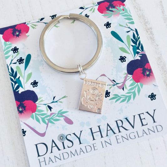 Passport Holder Keychain, Luggage Keyring, Passport Wallet Charm, Passport Gift Ideas, Travel Gifts, Travel Keychain, Long Distance Gift.