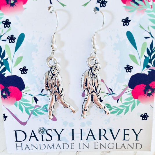 Zombie Earrings, Zombie Jewelry, Zombie Jewellery, Horror Movie Gifts, Gothic Gift Ideas, Undead Earrings, Horror Jewelry, Zombie Costume.