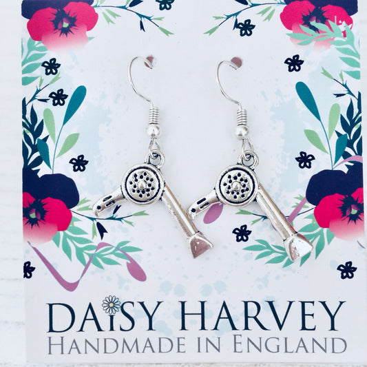 Hair Stylist Earrings, Hairdresser Jewellery, Hairdresser Earrings, Salon Staff Gift, Salon Boss, Salon Related Gifts, Hairdresser Present.